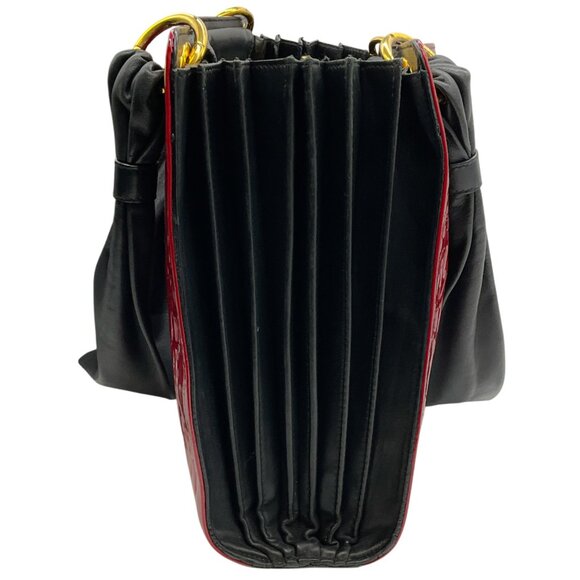 De Grisogono Vintage Red Patent Leather Embossed Tote Bag - Picture 2 of 10